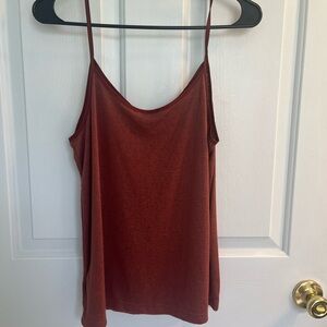 Express rust colored tank top size m
